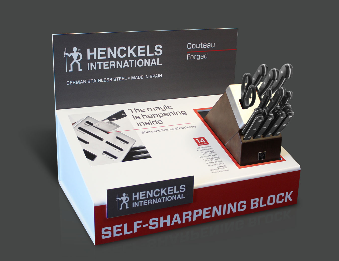 J.A. Henckels International Couteau 14-piece Self Sharpening Cutlery Block  Set