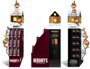 Hershey's and Duracell Holiday Store Display