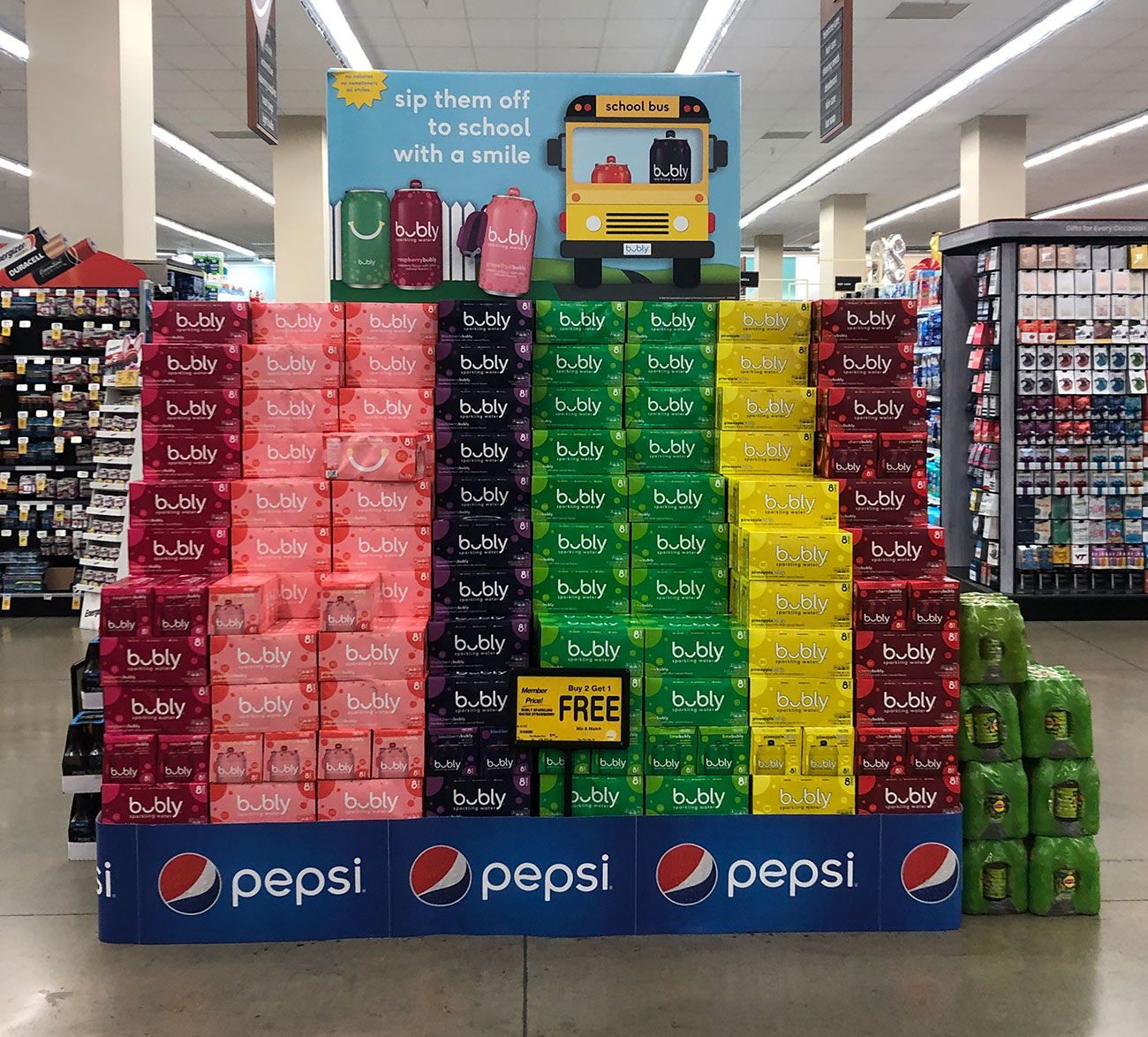 pepsi bubly display